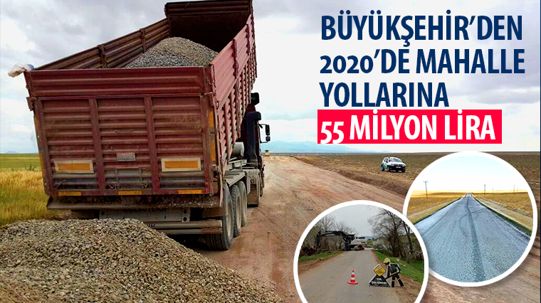 Büyükşehir’den 2020’de Mahalle Yollarına 55 Milyon Lira