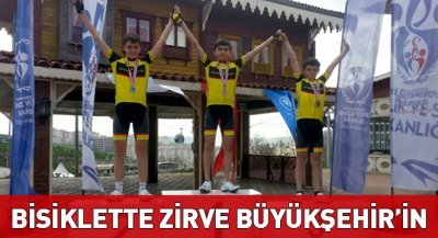 Bisiklette Zirve Büyükşehir`in