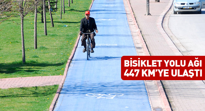 Büyükşehir`in Bisiklet Yolu Ağı 447 KM`ye Ulaştı