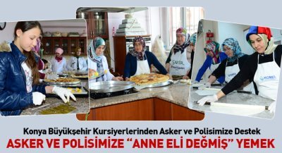 Asker ve Polisimize ``Anne Eli Değmiş`` Yemek