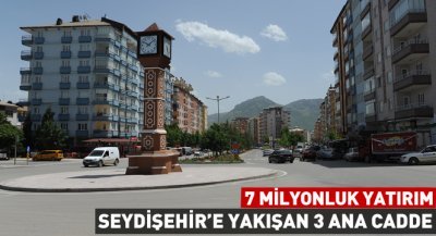 Seydişehir`e Yakışan 3 Ana Caddeye 7 Milyonluk Yatırım