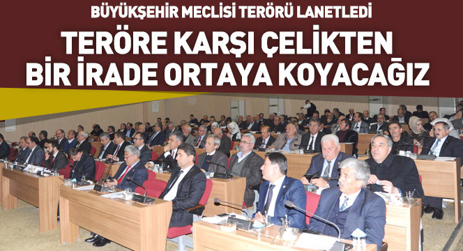 Büyükşehir Meclisi Terörü Lanetledi