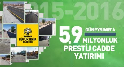 Güneysınır`a 5,9 Milyonluk Ana Cadde Yatırımı