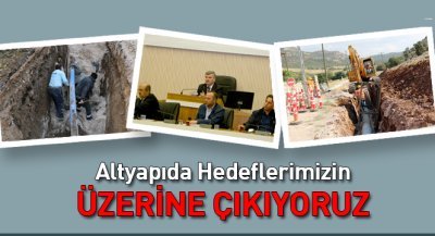 Altyapıda Hedeflerimizin Üzerine Çıkıyoruz