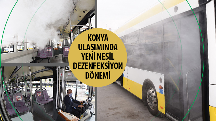 Konya Ulaşımında Yeni Nesil Dezenfeksiyon Dönemi