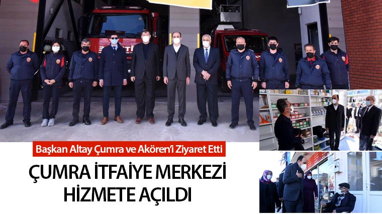 Çumra İtfaiye Merkezi Açıldı